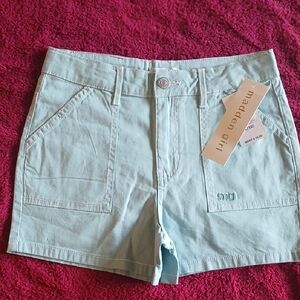 Madden Girl Blue Cargo Shorts Casual Summer Style